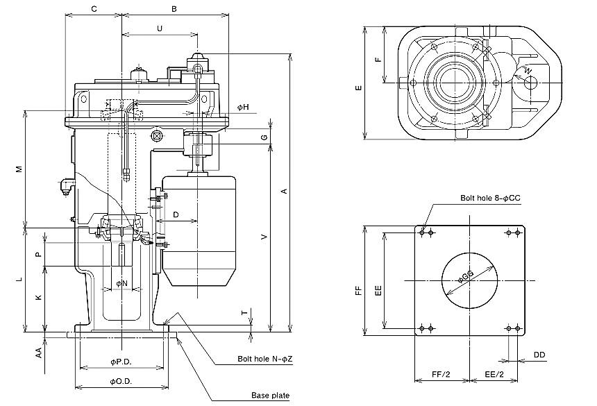 Máy trộn dọc NT series Nippon Gear Việt Nam